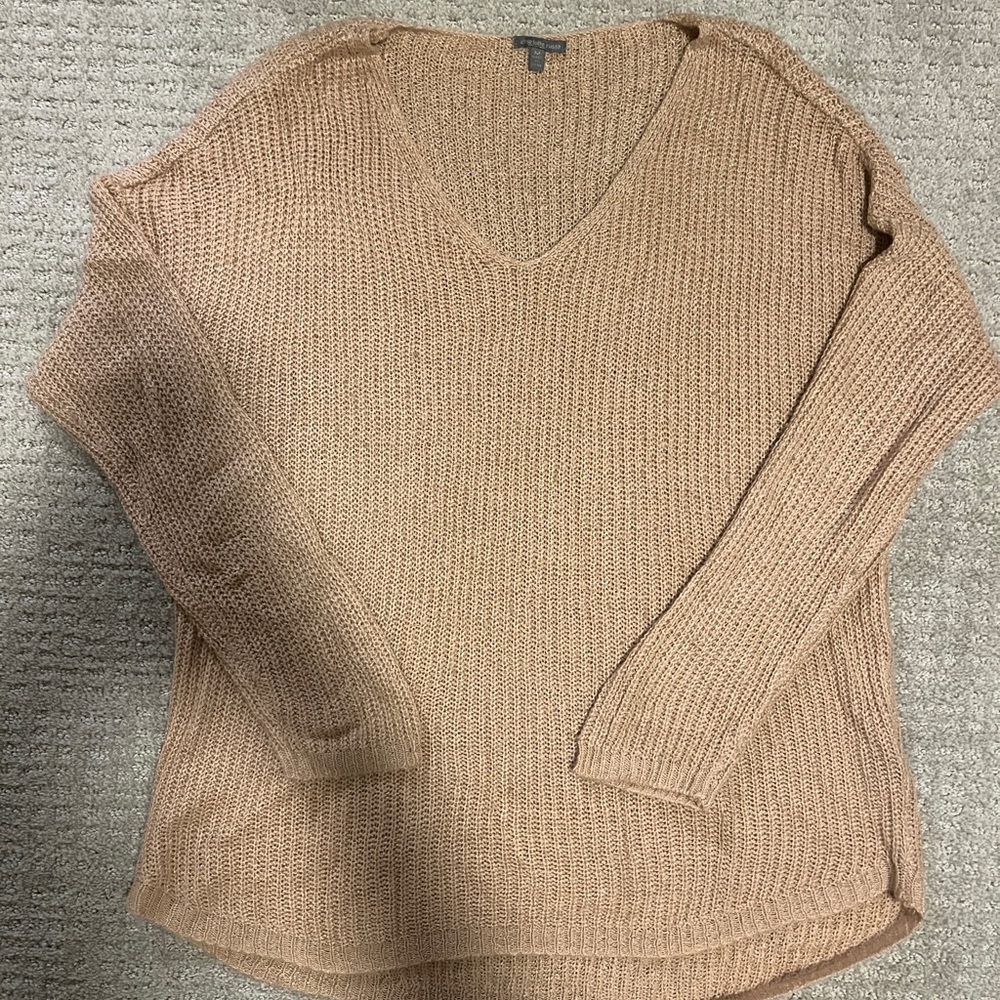 Pink V-Neck Sweater